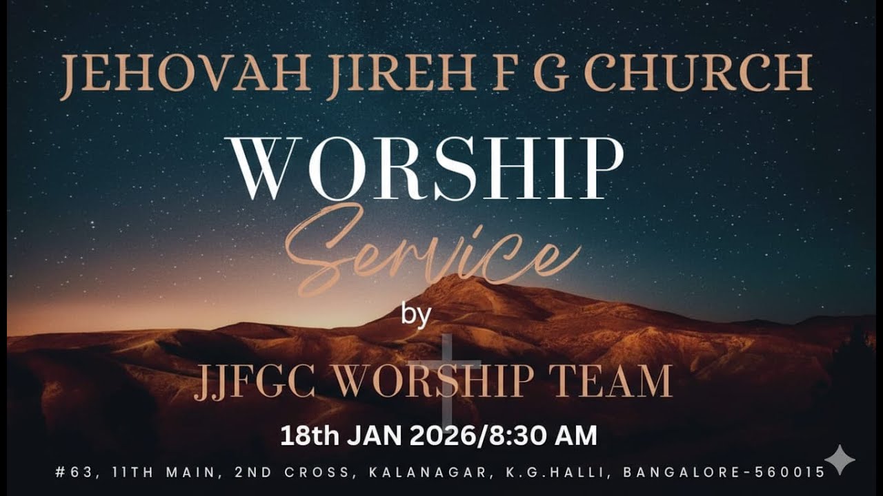 LIVE: Sunday Service |  By JJFGC WORSHIP TEAM | Rev.M. Daniel Deskar