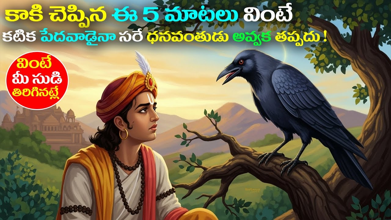 కాకి చెప్పిన ఈ 5 మాటలు వింటే కటిక పేదవాడైనా ధనవంతుడు అవ్వటం ఖాయం || #kaaki #katha #puranakathalu