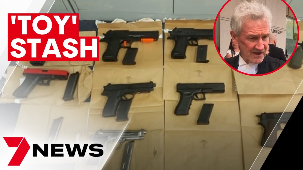 A judge has slammed the state's gun laws over a man was behind bars for toy guns | 7NEWS
