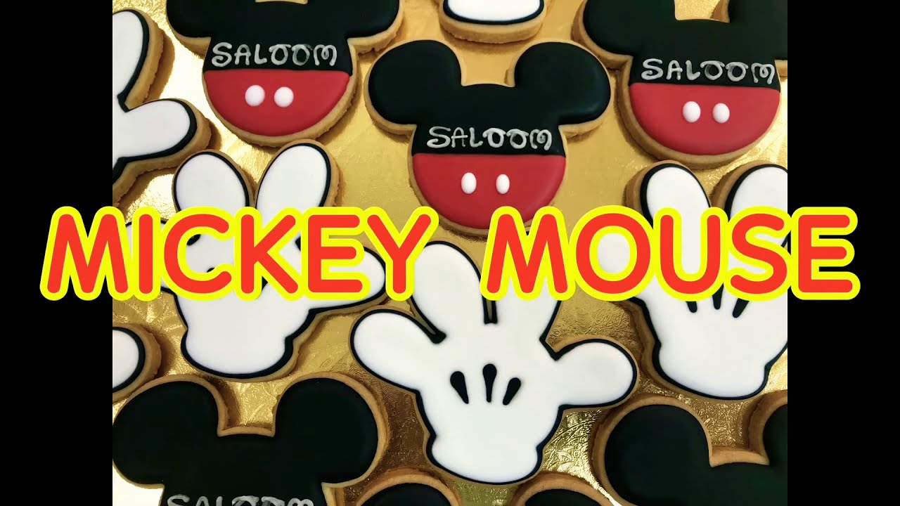 Easy mickey mouse cookies | cookie decorating ideas