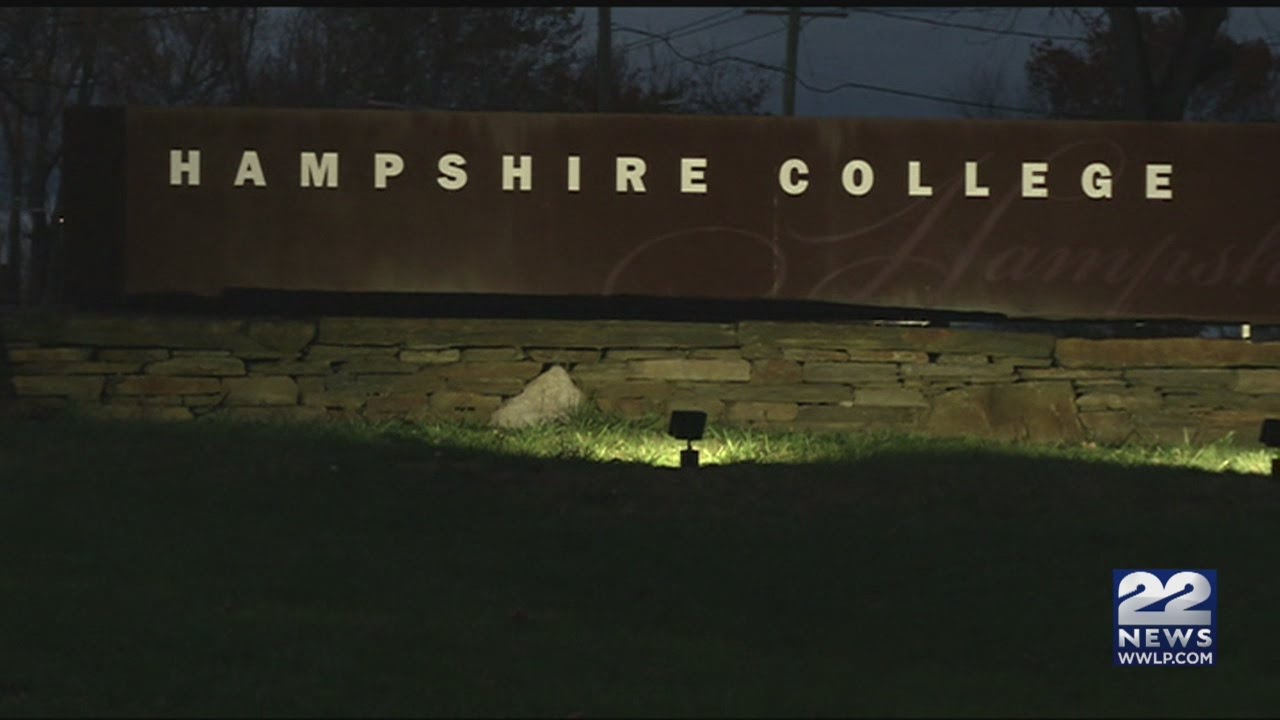 Hampshire College student protesters burn American flag