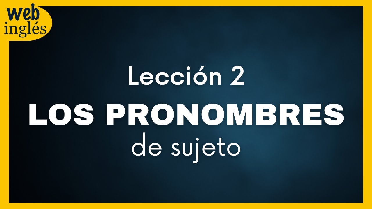 ★2~Los Pronombres Personales de Sujeto~Curso Gratis~ Aprende Inglés Americano