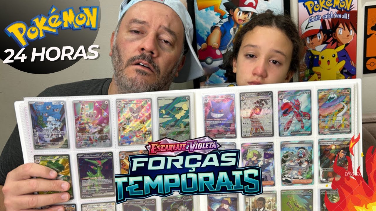 COMPLETAMOS A COLEÇÃO FORÇAS TEMPORAIS em 24 HORAS! #cartaspokemon