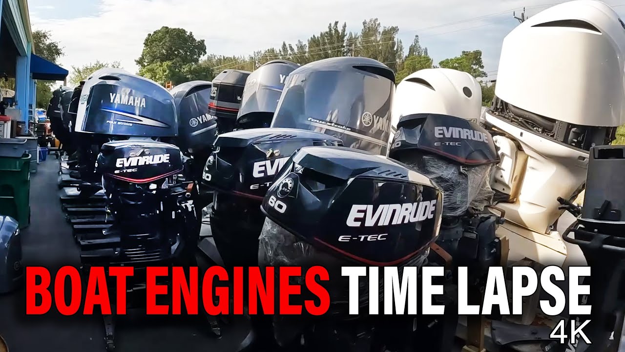 ⚓Boat engines time lapse⚓