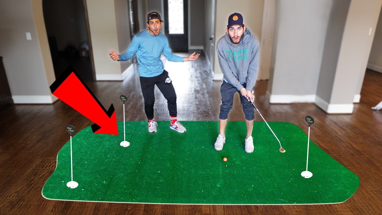 I Built A Homemade PUTTING GREEN In the Good Good House!!!!