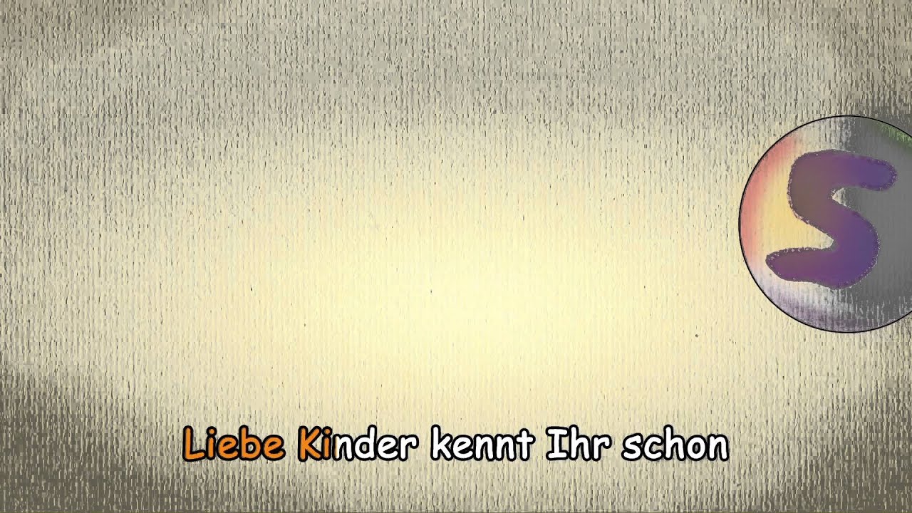 german songs for beginners with lyrics - letter S-Song - german songs for children with subtitles