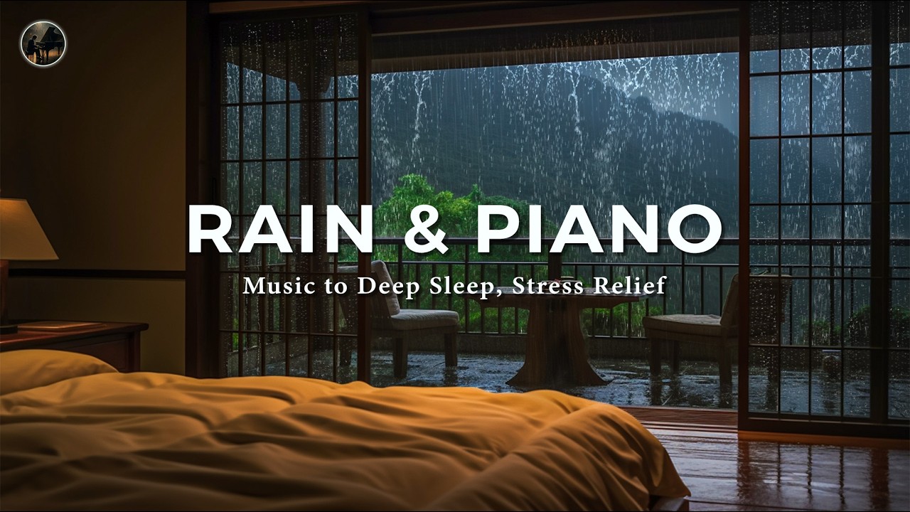 Soothing Piano with Rain Sounds for Deep Sleep – Relaxing Music for Anxiety, Insomnia and Meditation