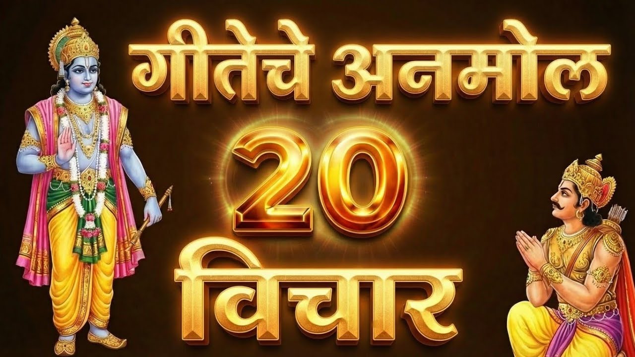 गीतेचे अनमोल 20 विचार | bhagvat gita in marathi | geeta saar | gita updesh in marathi | shubh labh