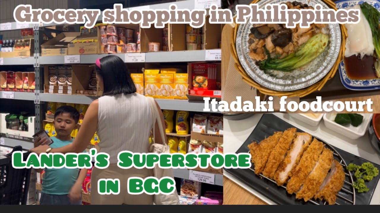 Quick grocery run / Lander's Superstore in BGC / ITADAKI food court Mitsukoshi bgc