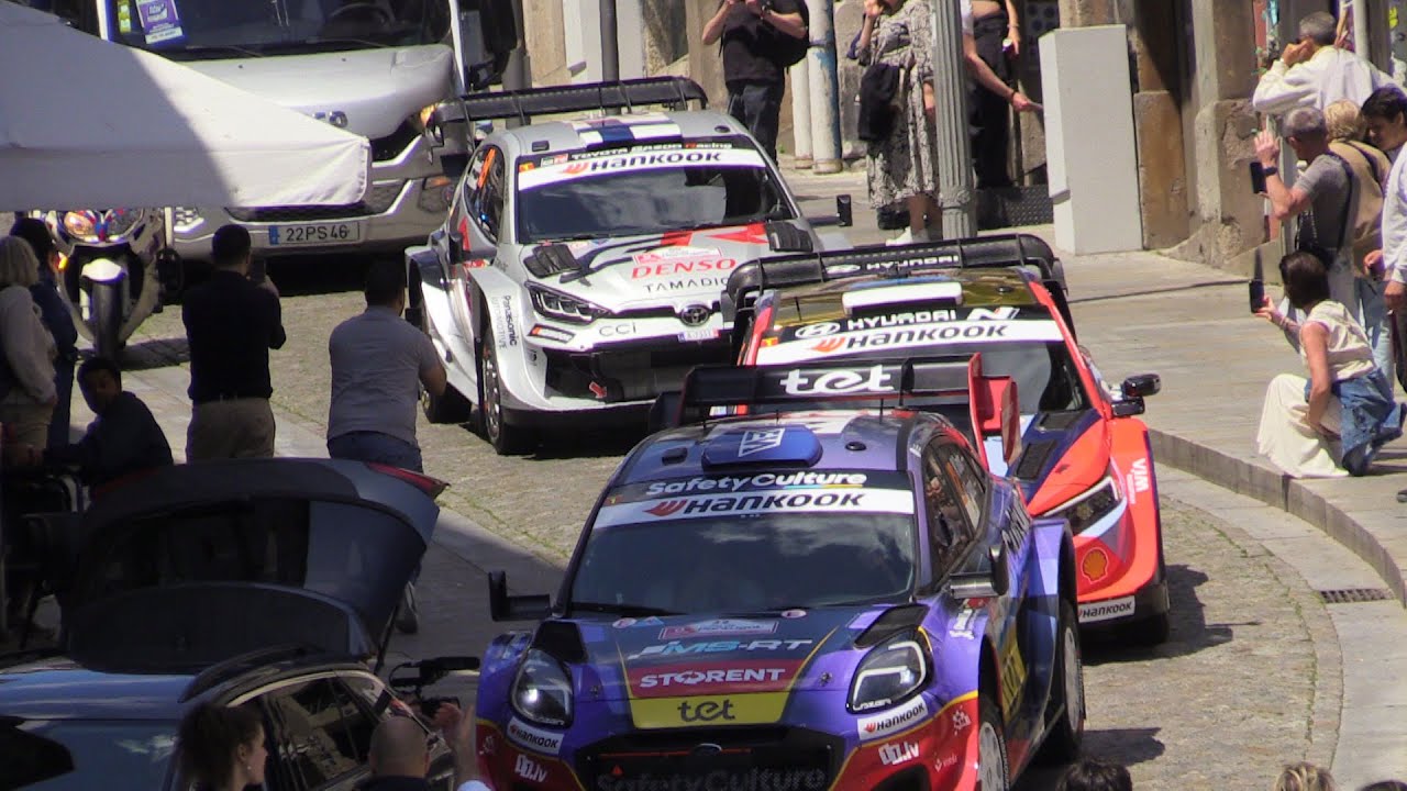 WRC Vodafone Rally de Portugal 2025 | Rally1 Cars at Ribeira Porto for Official Photo Session