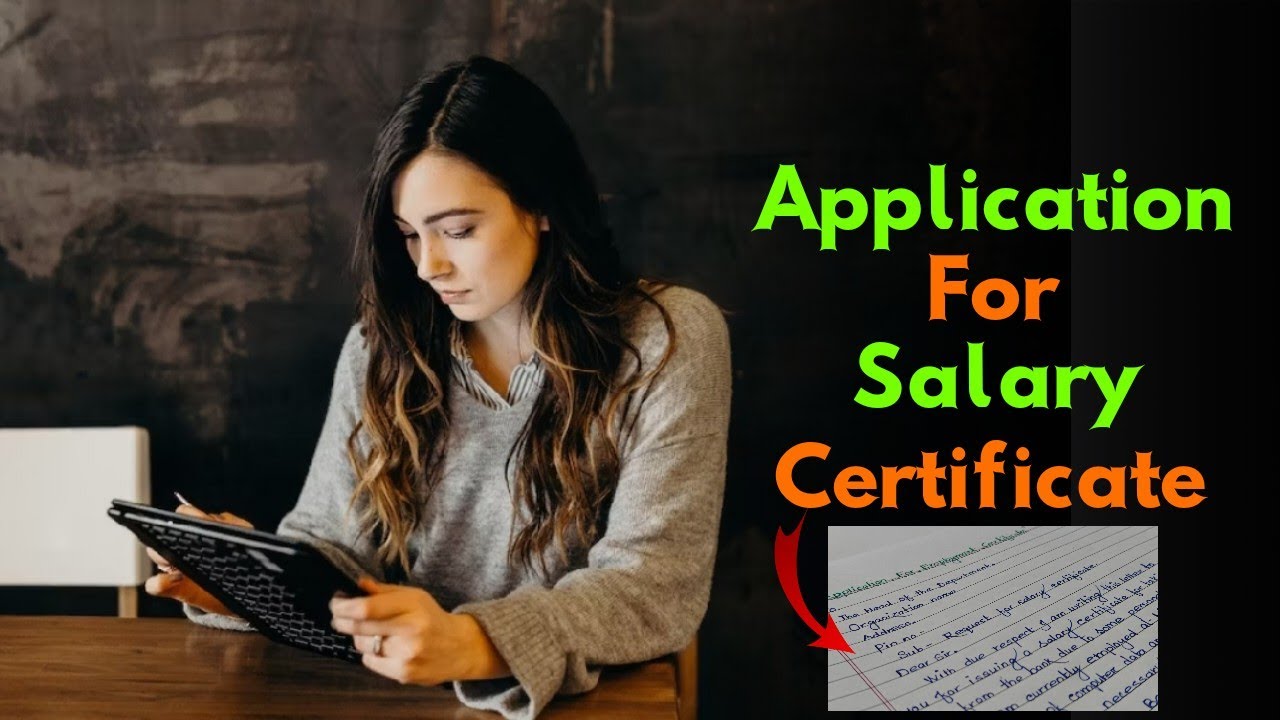 Application For Salary Certificate ​| Salary Certificate Request Letter Sample | Salary Certificate