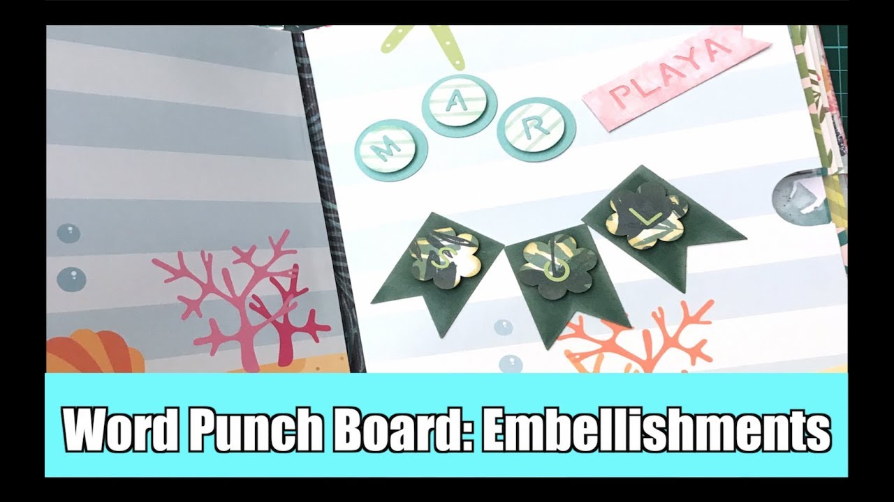 Word Punch Board Embellishments