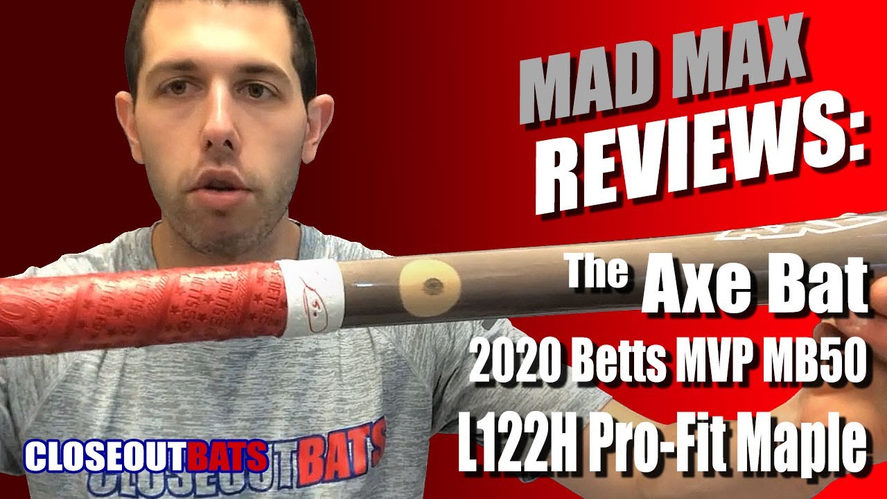 Closeoutbats.com Axe Bat Mookie Betts MVP MB50 Custom Pro Fit Maple Bat L122H 2020