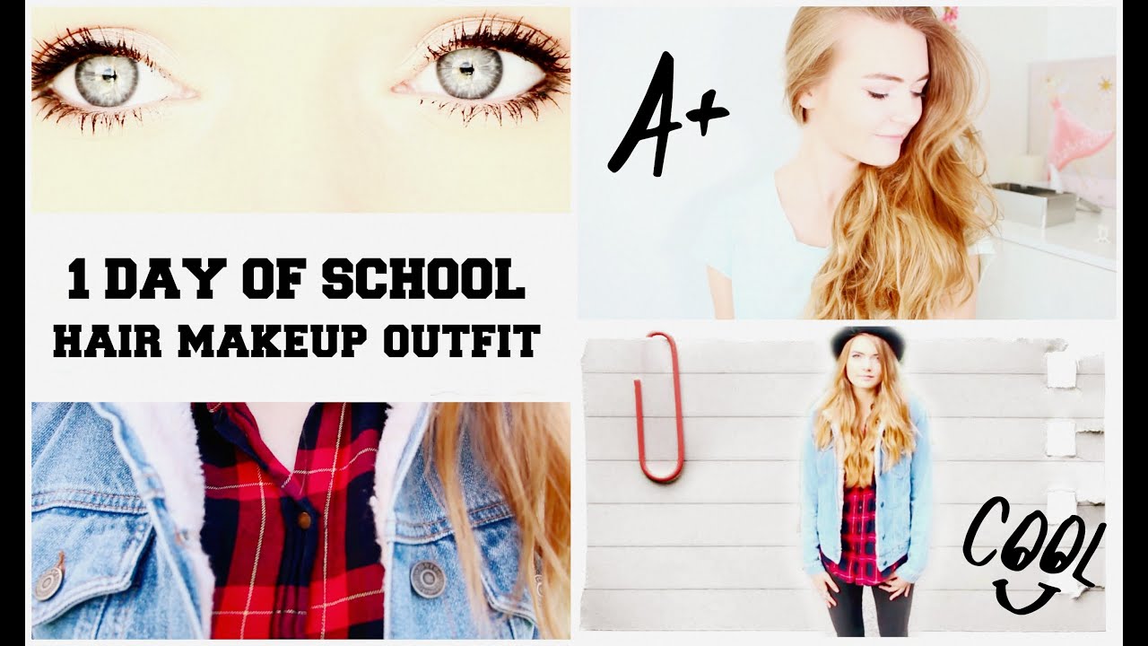 First Day Of School: Hair, Makeup & Outfit!!