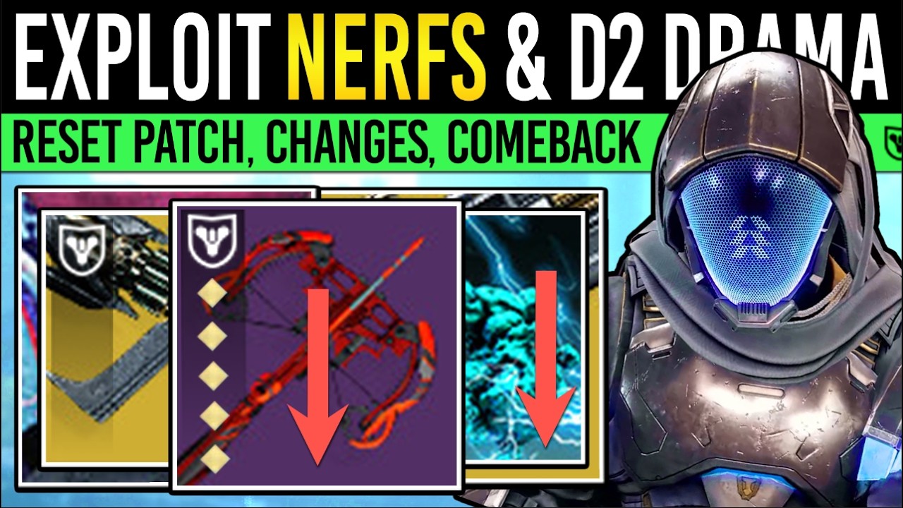 Destiny 2: NEW EXPLOIT NERFS & INSANE COMEBACK! Reset PATCH, Armor Changes, Reward Fix, Bungie Drama