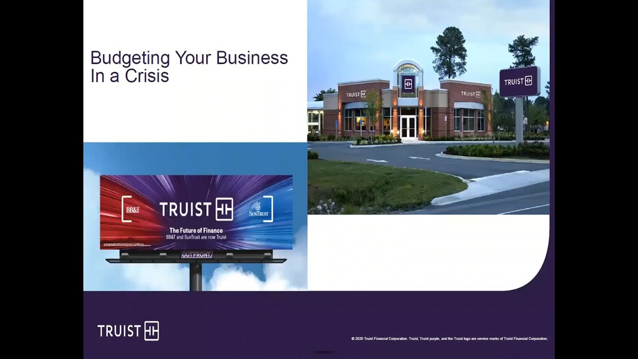 How to budget your business during a crisis with BB&T now Truist