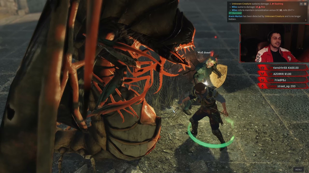 Remorhaz Secret Boss Fight - Cataclysm mode - Solasta: Crown of the Magister [1080p HD] [PC]