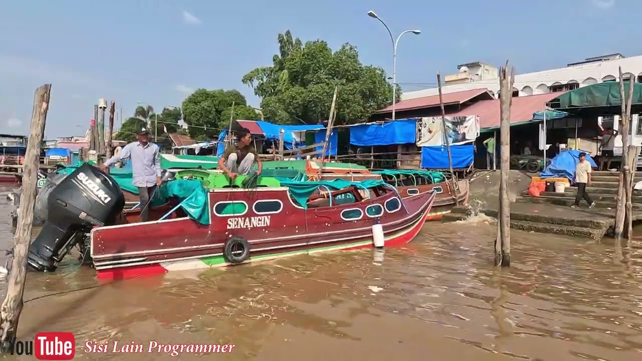 VLOG PERJALANAN DARI DESA TANJUNG LAJAU KE KOTA TEMBILAHAN PAGI HARI