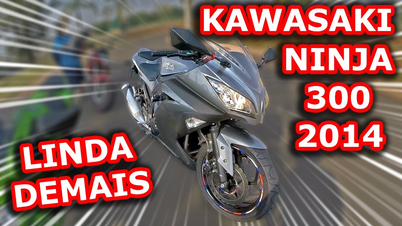 TESTANDO A MOTO NOVA DO MEU AMIGO KAWASAKI NINJA 300