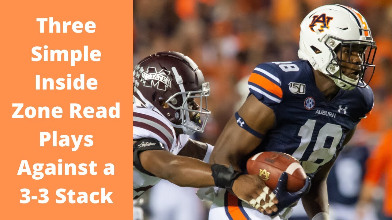 Three Simple Inside Zone Read Plays Against a 3-3 Stack