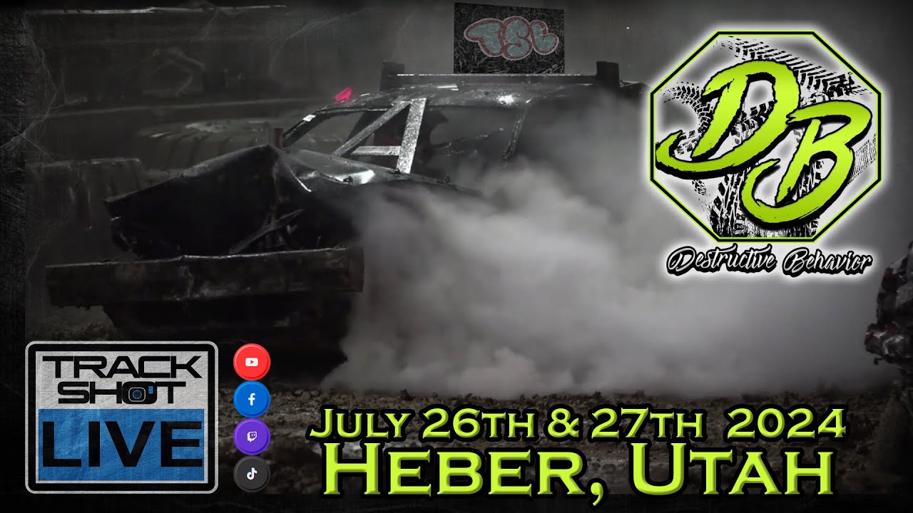 Demolition Derby - TRACK SHOT LIVE - Destructive Behavior  - Heber, Utah  Day 1