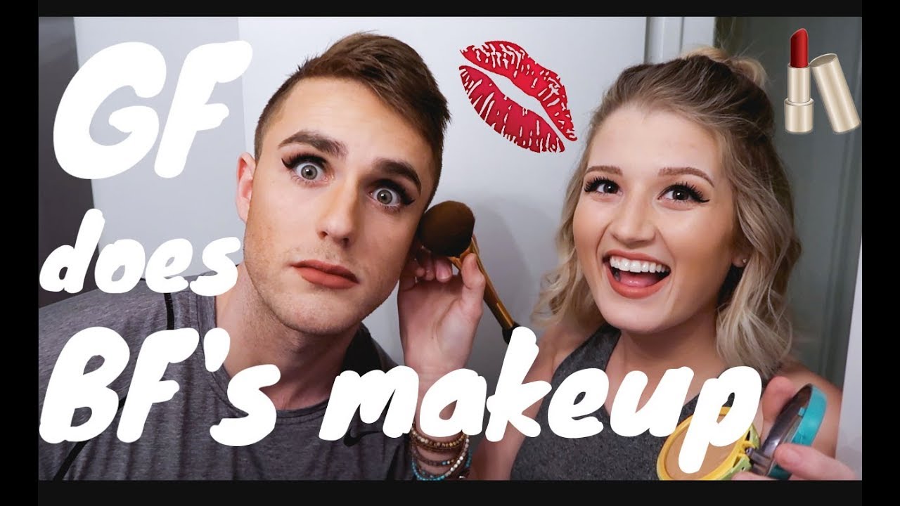 GIRLFRIEND DOES MY MAKEUP CHALLENGE *HILARIOUS REACTION*