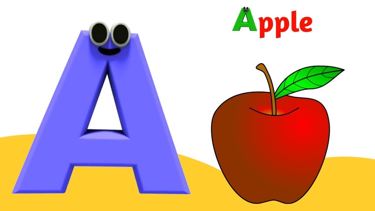 A is for Apple 🍎 | ABC Phonics Cartoon Song for Kids | Learn Alphabet with Fun | ABCD