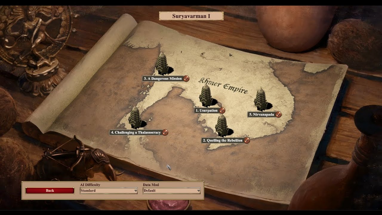 Age of Empires II DE Asian Campaigns Suryavarman 1 1370 to 1402 To 1402  - 1 Usurpation