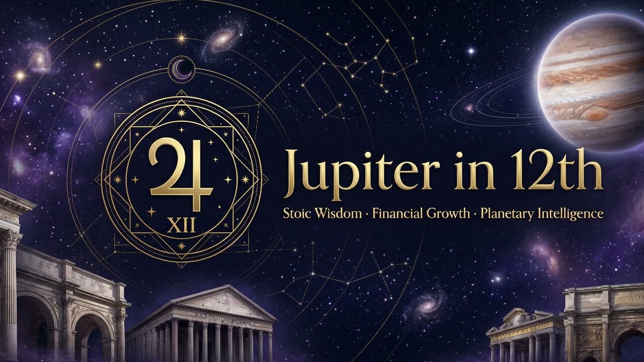 Jupiter in 12th | Where Stoic Wisdom, Conscious Wealth & Planetary Intelligence Meet