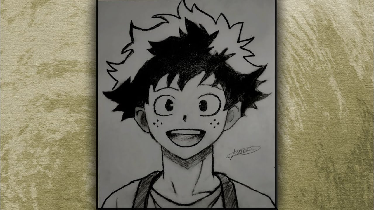 How To Draw Deku || Deku Drawing Easy Step By Step || Arman Artist 💯😱👍