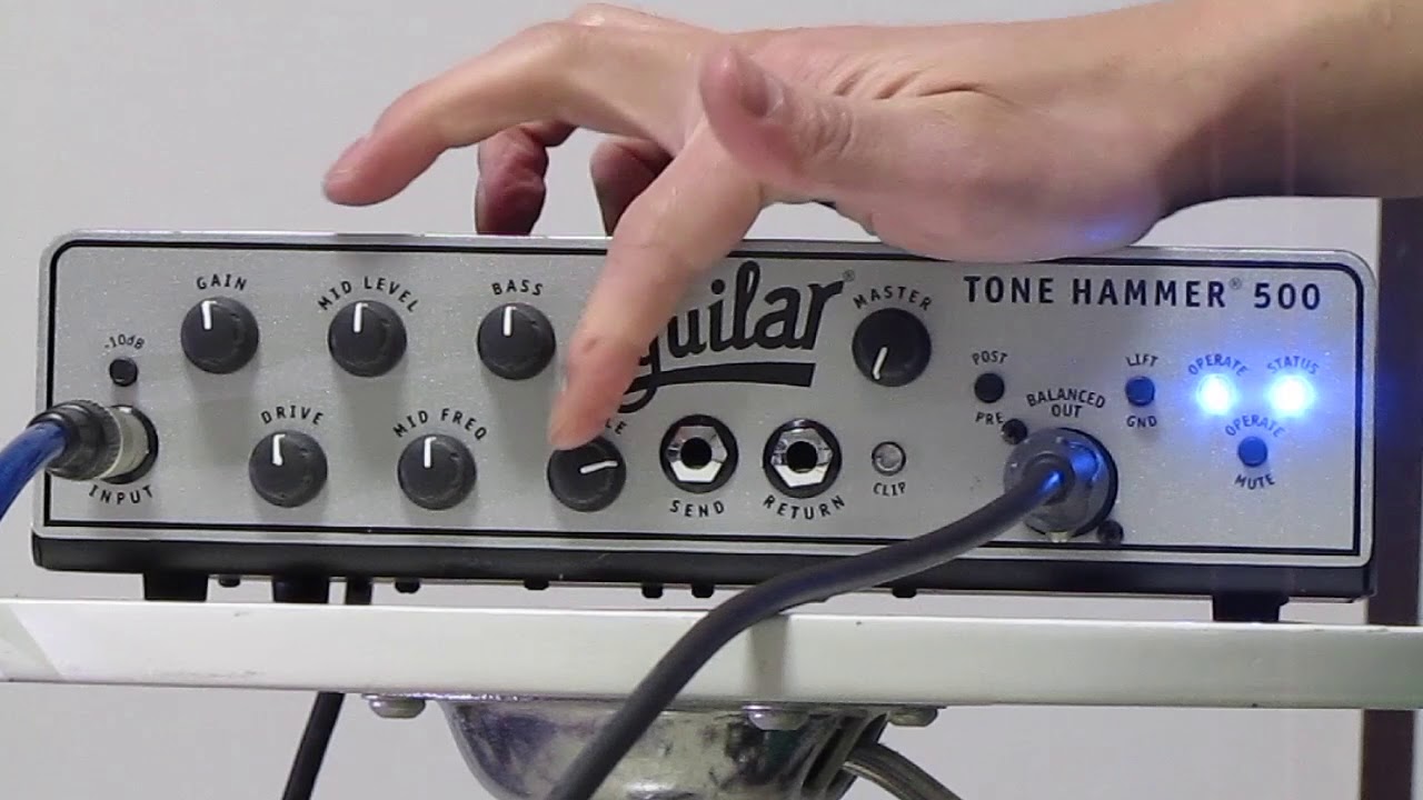 Sound check Aguilar Tone Hammer 500 by Precision Bass