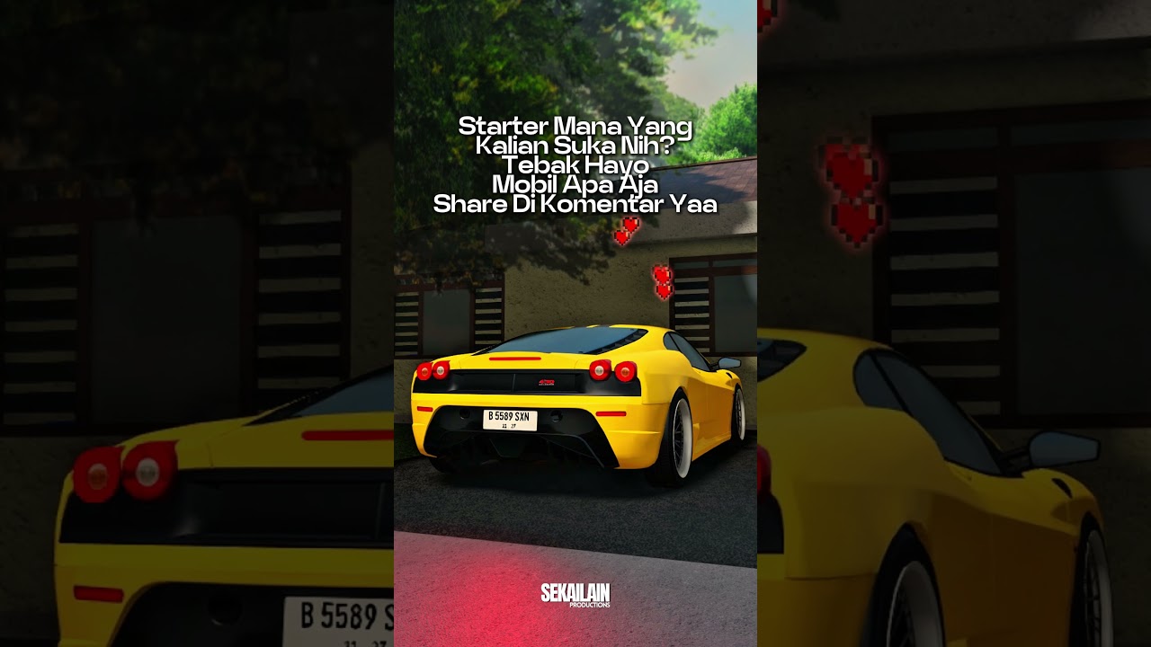 Starter Mobil PART 2 di CDID Roblox #cdid #startup #sportscar #shorts #automobile