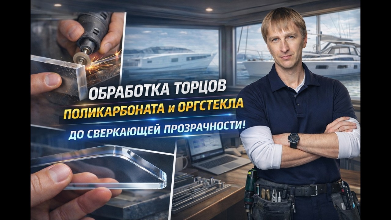 Оргстекло или монолитный поликарбонат. Обработка торцов до сверкающей прозрачности.