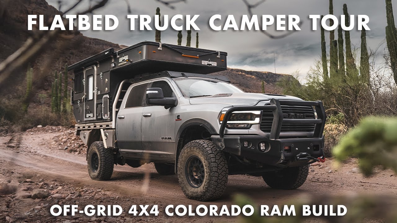 Hawk Flatbed Truck Camper Tour | Off-Grid 4x4’s Ultimate Ram 3500 Build