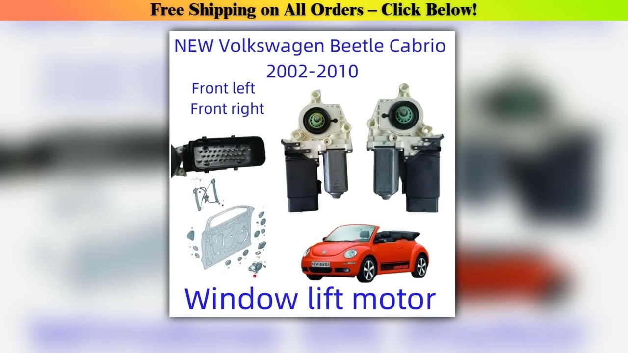 1Y1959801C For VW Beetle Cabrio Window motor Front left and right door 1Y1959802D 1Y0959802D