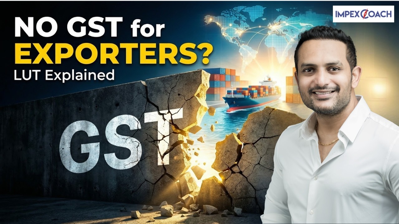 NO GST for EXPORTERS. LUT - Letter Of Undertaking