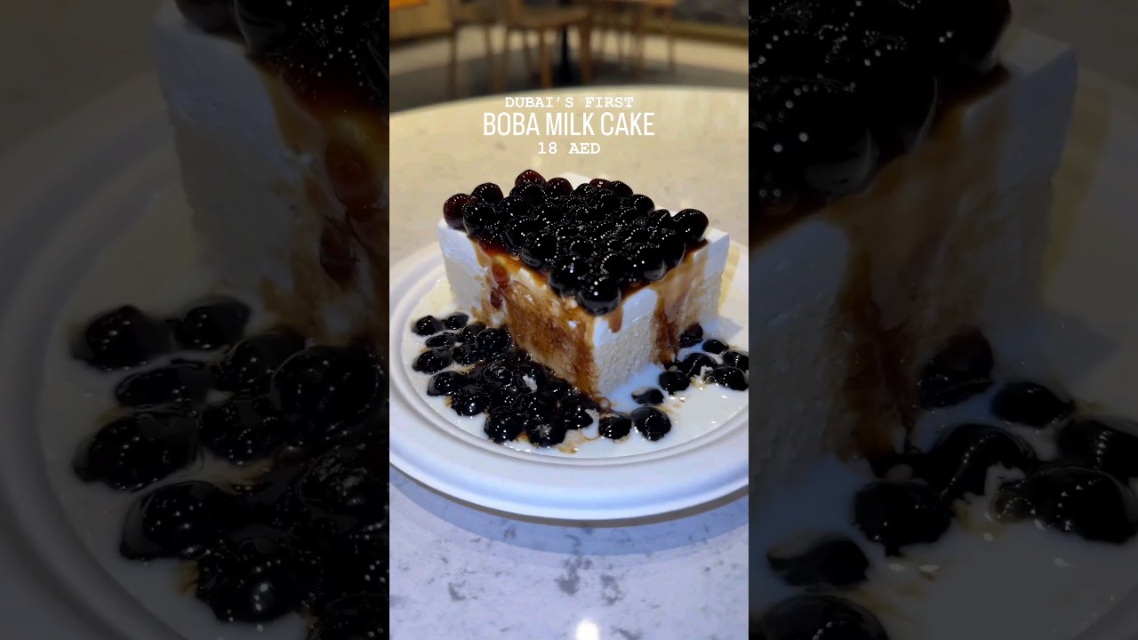 Dubai's 1st Boba Milk Cake || Tiger Sugar