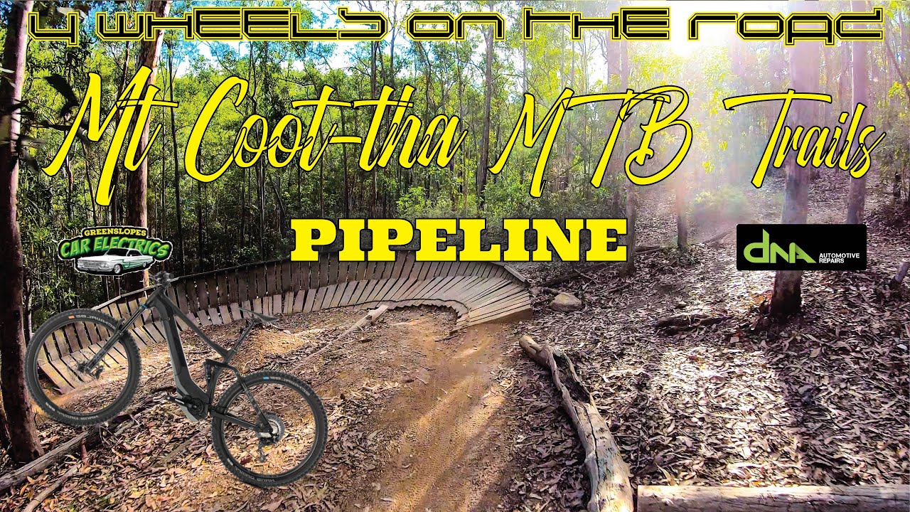 Mt Coot-tha -  Pipeline - Downhill MTB Trail Only - HelmetCam (Most Difficult) 1km