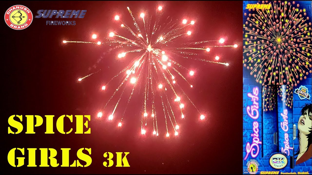 Spice Girls from Supreme Fireworks| Large Size Sky Shot from Supreme Fireworks