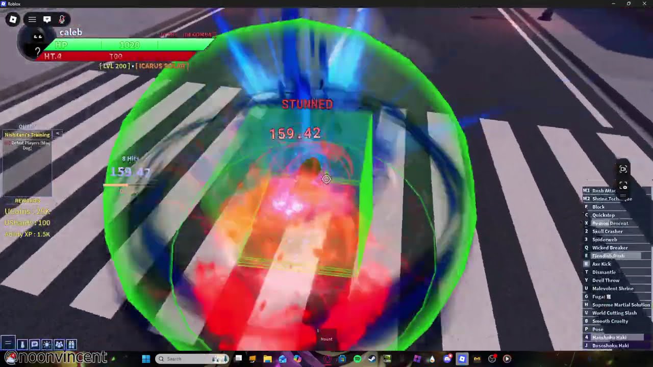 [AUT] Icarus solar conquerors haki combo king of curses (500+ DMG) check disc