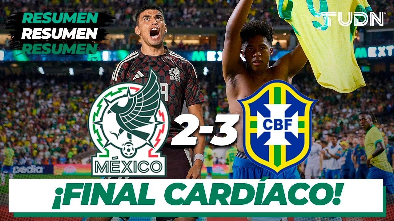 Resumen y goles | México 2-3 Brasil | Amistoso Internacional | TUDN