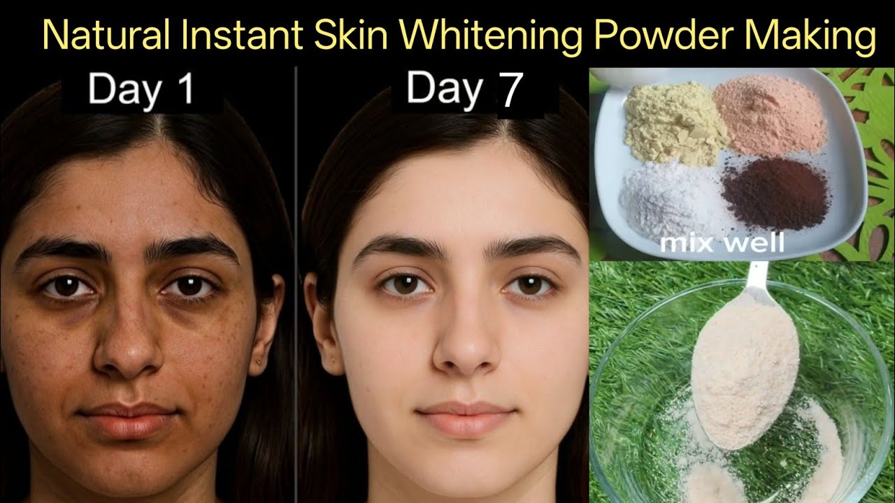 Secret Skin Whitening Powder ,✨7 Days Glass Skin Challenge |Fade Wrinkles, Dark Spots & Pigmentation