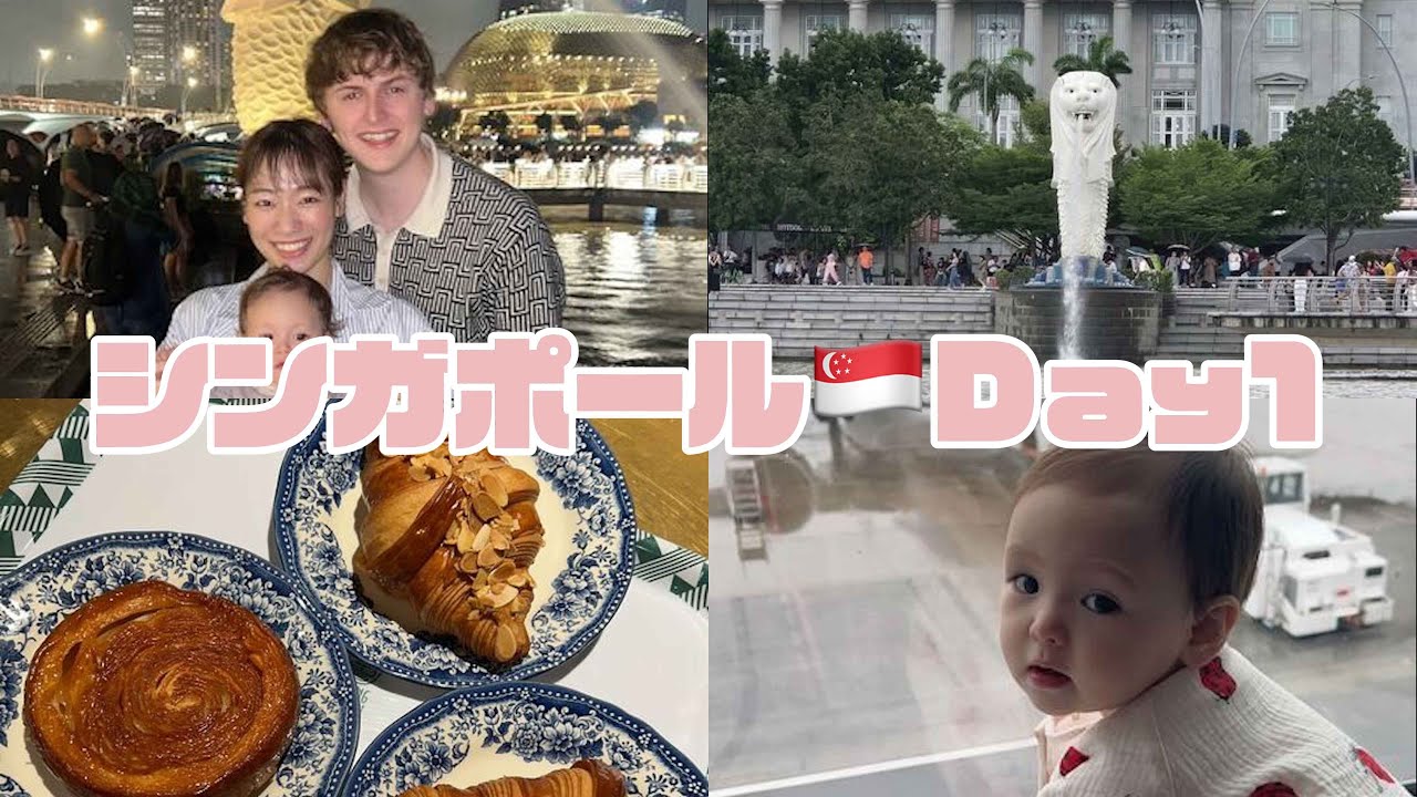 【海外旅行🇸🇬✨】全てが初体験の0歳児を連れてシンガポールに行ってきました🦁❤️