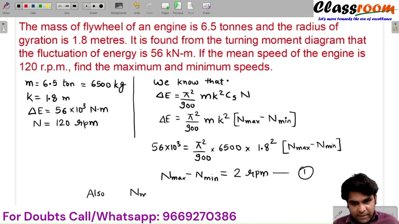 Problem on Flywheel 1