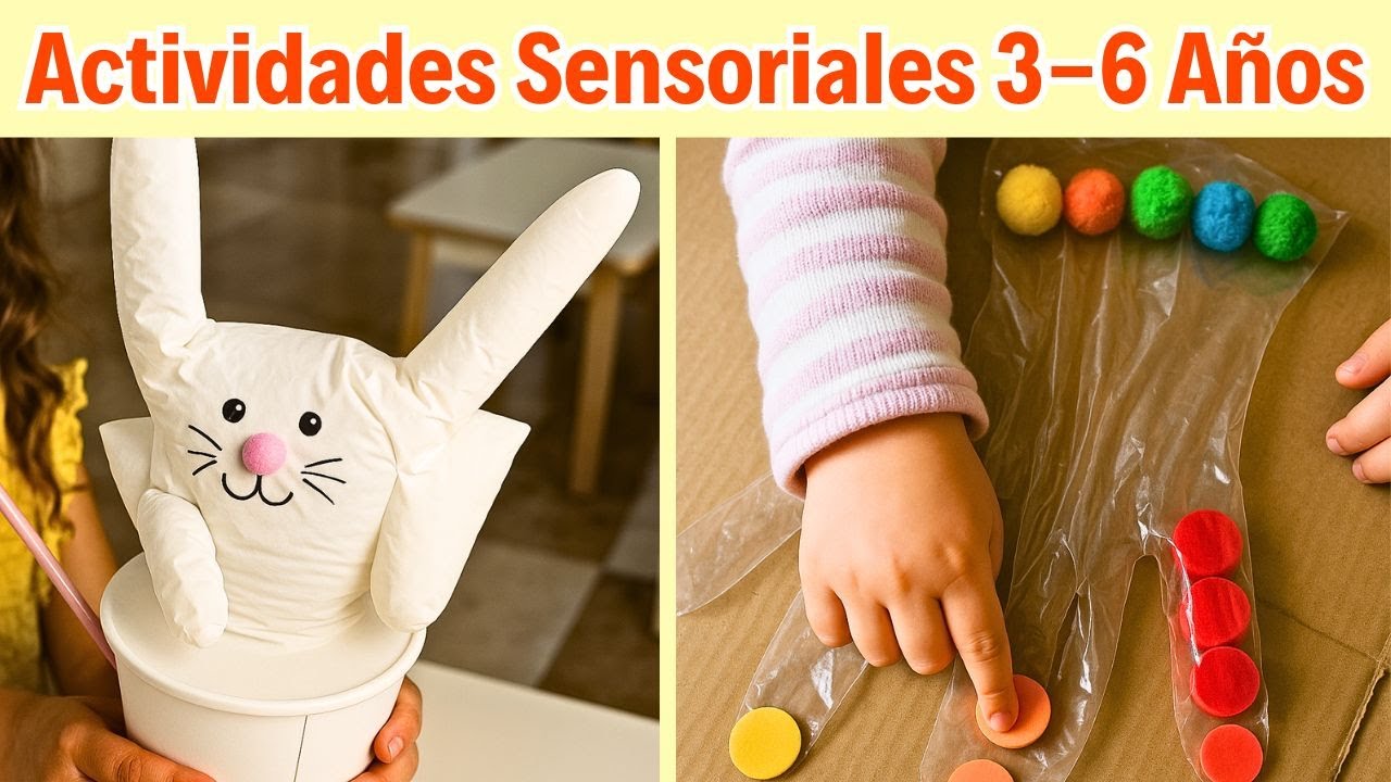 Actividades Sensoriales Creativas Para Ni&ntilde;os de 3 a 6 A&ntilde;os (Muy F&Aacute;CILES de Hacer)
