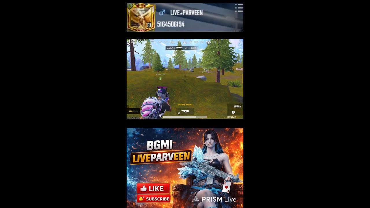 ROAD TO 2k YOUTUBE FAMILY ✨ BGMI  PUBG STREAM 🥷  LIVEPARVEEN 🔴 #live #bgmi #pubg