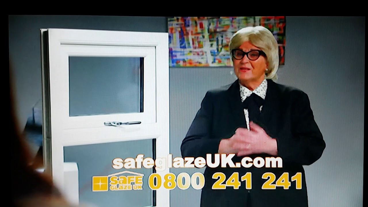 Pat Butcher in Safeglaze UK Advert 2018 Eastenders