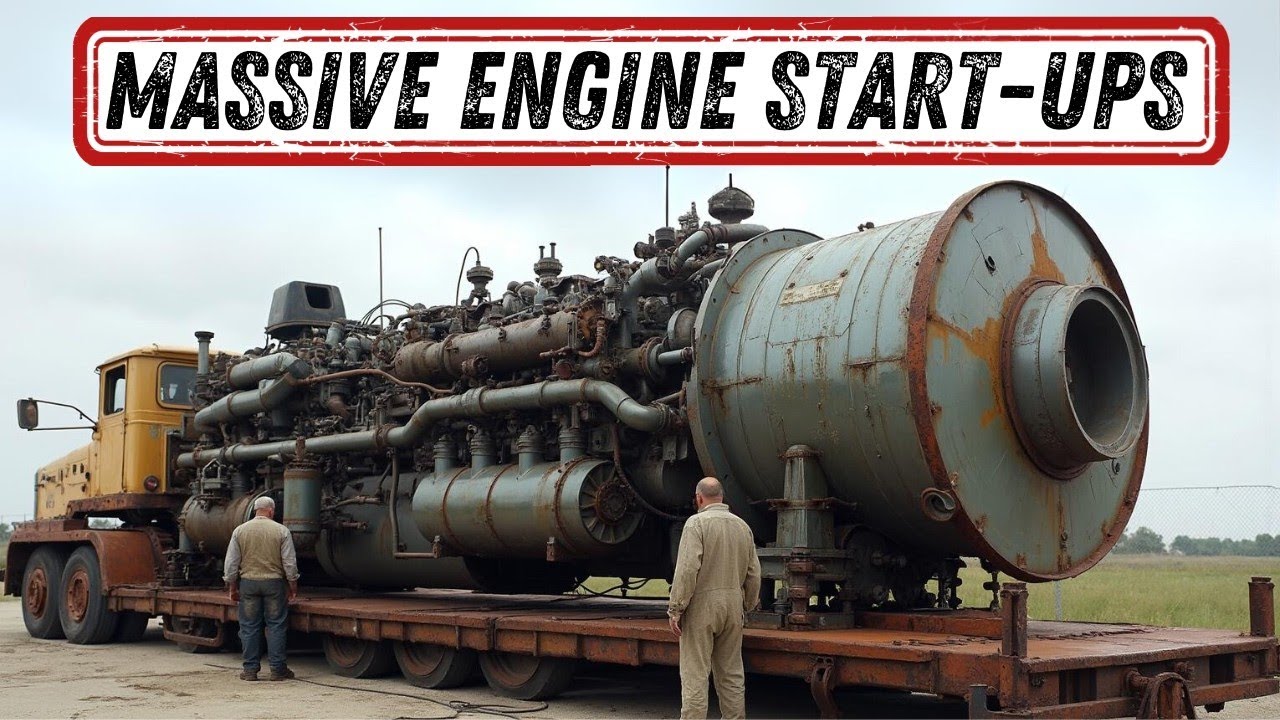 30 Rare Old Engines Starting Up &ndash; History&rsquo;s Raw Power Roars Alive! #15