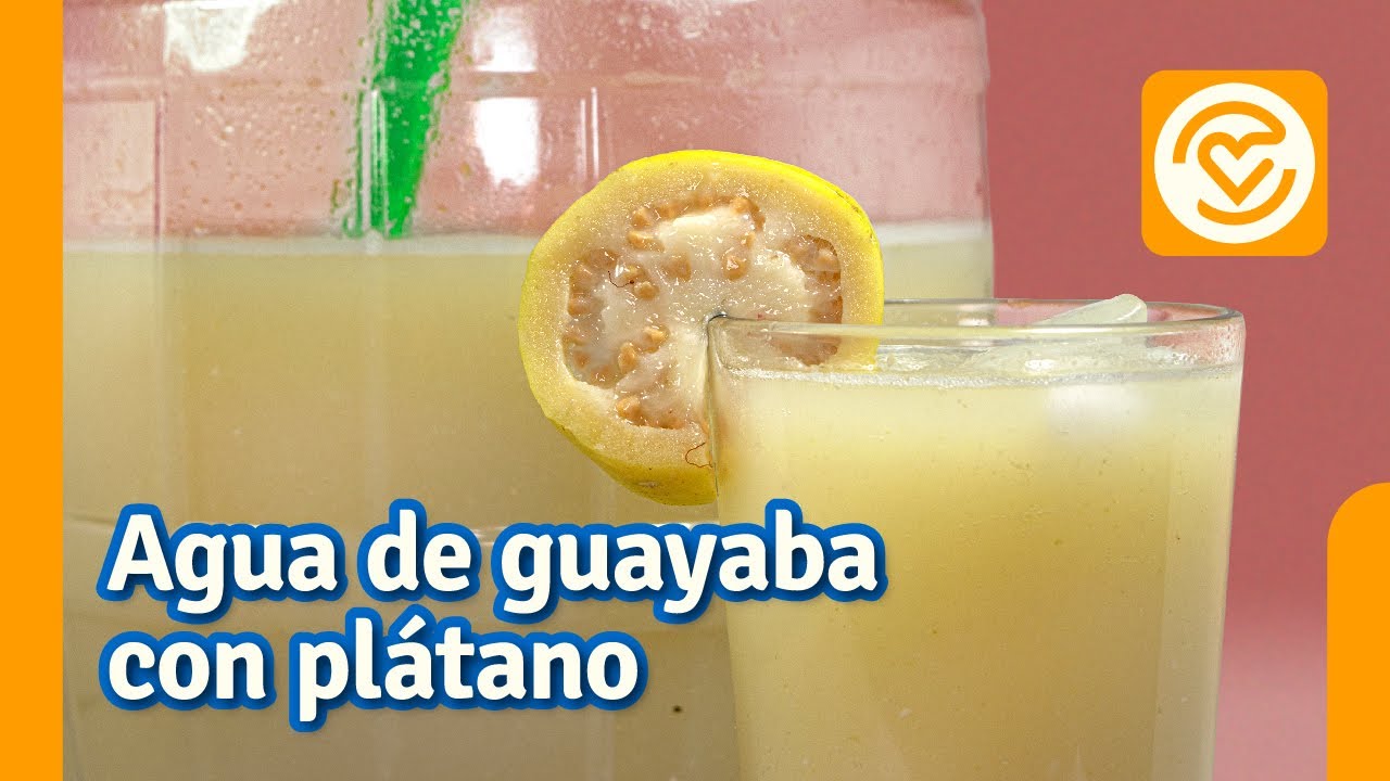 Agua de guayaba con plátano | 🥤