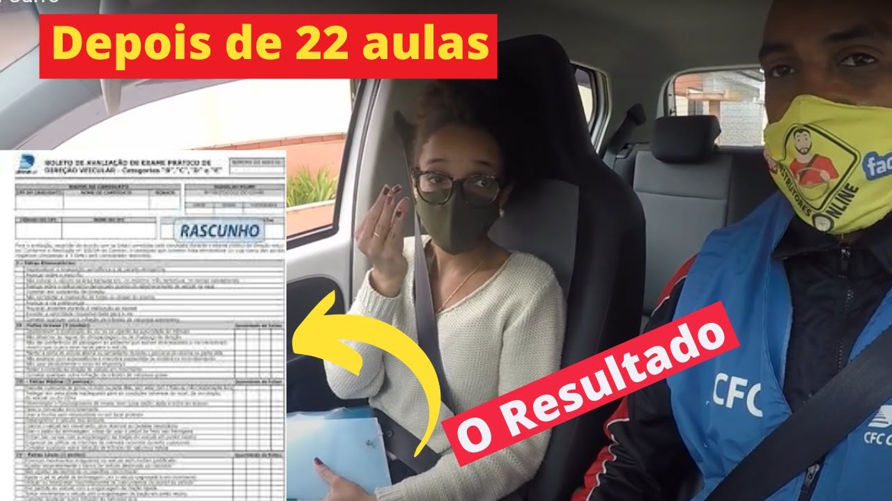 Resultado do exame prático de carro da Joelma.